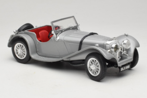 Jaguar SS100 Sølv Bburago 1:18 3006-M2 Metal — billede 4 af 6