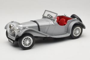 Jaguar SS100 Sølv Bburago 1:18 3006-M2 Metal