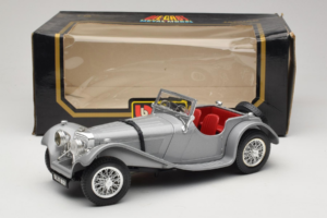 Jaguar SS100 Sølv Bburago 1:18 3006-M2 Metal — billede 6 af 6