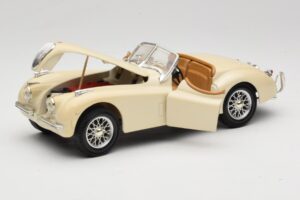 Jaguar XK120 Hvid Eduscho 1:18 7482-1HTH Metal — billede 2 af 8