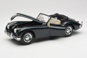 Jaguar XK140 Drophead Coupe Sort Sun Star 1:18 2802 Metal — billede 2 af 8