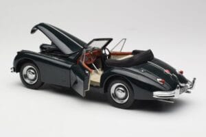 Jaguar XK140 Drophead Coupe Sort Sun Star 1:18 2802 Metal — billede 5 af 8