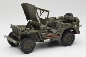 Jeep Willys Militær Grøn Gate 1:18 1061 Metal — billede 2 af 8