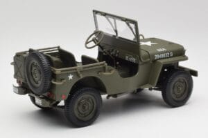 Jeep Willys Militær Grøn Gate 1:18 1061 Metal — billede 3 af 8