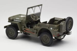 Jeep Willys Militær Grøn Gate 1:18 1061 Metal — billede 7 af 8