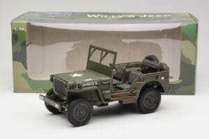 Jeep Willys Militær Grøn Gate 1:18 1061 Metal — billede 8 af 8