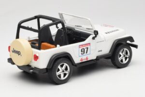 Jeep Wrangler Rallye #97 Beige Solido 1:18 9012 Metal — billede 2 af 6