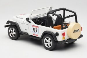 Jeep Wrangler Rallye #97 Beige Solido 1:18 9012 Metal — billede 5 af 6
