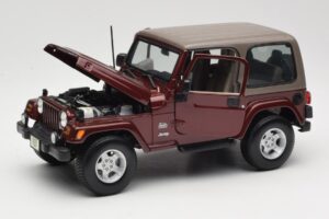 Jeep Wrangler TJ Sahara Rød Maisto 1:18 31662 Metal — billede 2 af 8