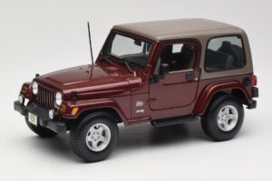 Jeep Wrangler TJ Sahara Rød Maisto 1:18 31662 Metal