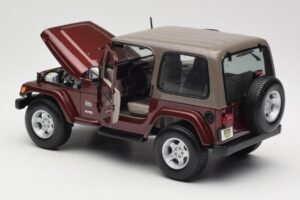 Jeep Wrangler TJ Sahara Rød Maisto 1:18 31662 Metal — billede 5 af 8