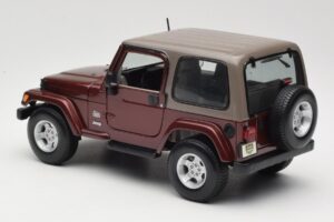 Jeep Wrangler TJ Sahara Rød Maisto 1:18 31662 Metal — billede 7 af 8
