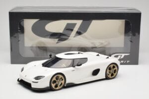 Koenigsegg CC850 Crystal White GT Spirit 1:18 GT903 Resin — billede 6 af 6