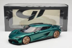 Koenigsegg Gemera Racing Green GT Spirit 1:18 GT888 Resin — billede 5 af 5