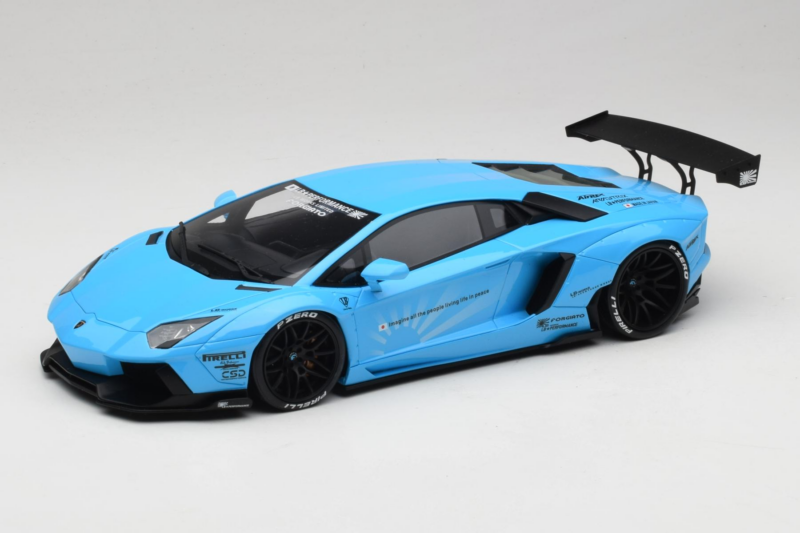 Lamborghini Aventador Liberty Walk Blå GT Spirit 1:18 GT073 Resin