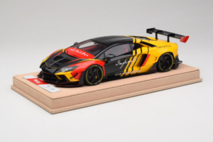 Lamborghini Aventador Liberty Walk Infinite Sort Gul Timothy & Pierre 1:18 REMC035 Metal — billede 2 af 7