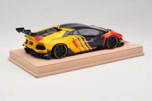 Lamborghini Aventador Liberty Walk Infinite Sort Gul Timothy & Pierre 1:18 REMC035 Metal — billede 3 af 7