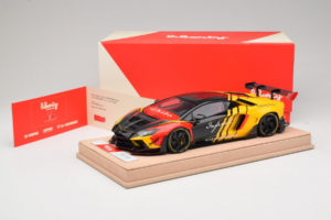 Lamborghini Aventador Liberty Walk Infinite Sort Gul Timothy & Pierre 1:18 REMC035 Metal — billede 7 af 7