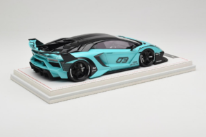 Lamborghini Aventador Liberty Walk LB-Silhouette WORKS GT Evo Mintgrøn IVY 1:18 REMC001 Resin — billede 3 af 7