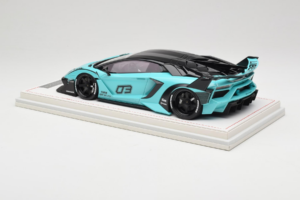 Lamborghini Aventador Liberty Walk LB-Silhouette WORKS GT Evo Mintgrøn IVY 1:18 REMC001 Resin — billede 5 af 7