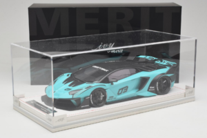 Lamborghini Aventador Liberty Walk LB-Silhouette WORKS GT Evo Mintgrøn IVY 1:18 REMC001 Resin — billede 7 af 7