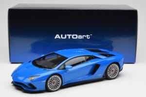 Lamborghini Aventador S LP740-4 Blue Nila AUTOart 1:18 79134 Metal — billede 8 af 8
