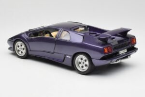 Lamborghini Diablo Lilla Maisto 1:18 3028 Metal — billede 7 af 8