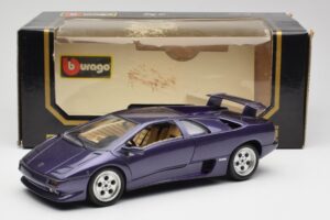 Lamborghini Diablo Lilla Maisto 1:18 3028 Metal — billede 8 af 8