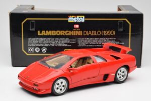 Lamborghini Diablo Rød Bburago 1:18 3028-M1 Metal — billede 8 af 8