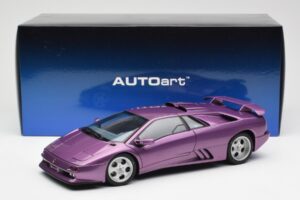 Lamborghini Diablo SE30 Jota Metallic Lilla AUTOart 1:18 79142 Komposit — billede 8 af 8