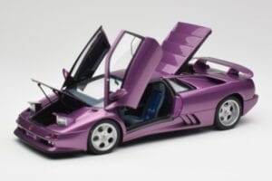 Lamborghini Diablo SE30 Anniversary Edition Metallic Lilla AUTOart 1:18 79158 Metal — billede 2 af 8
