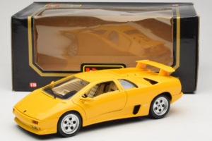 Lamborghini Diablo Gul Bburago 1:18 3041-M2 Metal — billede 8 af 8