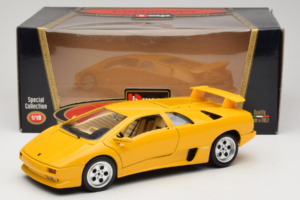 Lamborghini Diablo Gul Bburago 1:18 3041 Metal — billede 8 af 8