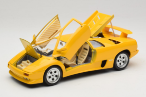Lamborghini Diablo Gul Bburago 1:18 3041-M2 Metal — billede 2 af 8