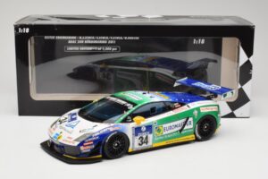 Lamborghini Gallardo LP600+ GT3 Reiter Engineering #34 H-J. Stuck / D. Rostek ADAC 24 Hours Nurburgring 2011 Minichamps 1:18  — billede 6 af 6