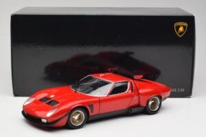 Lamborghini Miura SVR Rød & Sort Kyosho 1:18 08319R Metal — billede 8 af 8