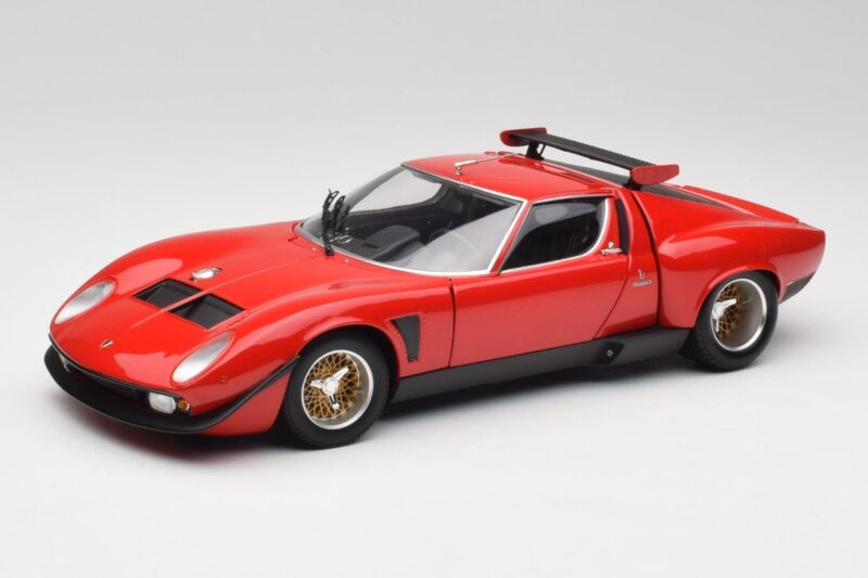 Lamborghini Miura SVR Rød & Sort Kyosho 1:18 08319R Metal