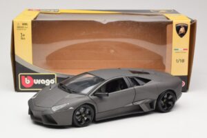 Lamborghini Reventon Matte Grey Bburago 1:18 18-11029 Metal — billede 8 af 8