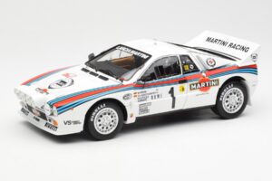 Lancia 037 Martini #1 W. Rohrl / C. Geistdorfer Winner Rally Monte Carlo 1983 Nat Version Kyosho 1:18 08306A Metal