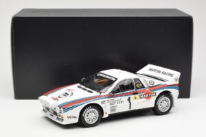 Lancia 037 Martini #1 W. Rohrl / C. Geistdorfer Winner Rally Monte Carlo 1983 Nat Version Kyosho 1:18 08306A Metal — billede 8 af 8