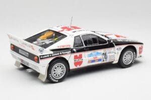 Lancia 037 #1 G. Cunico / E. Bartolich Targa Florio Winner 1983 Kyosho 1:18 08302H Metal — billede 3 af 8