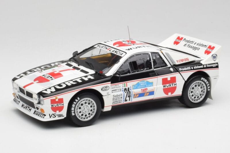 Lancia 037 #1 G. Cunico / E. Bartolich Targa Florio Winner 1983 Kyosho 1:18 08302H Metal