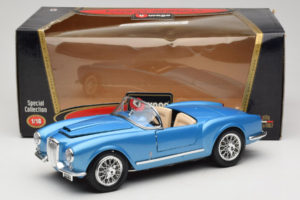 Lancia Aurelia B24 Spider Blå Bburago 1:18 3010-M1 Metal — billede 8 af 8