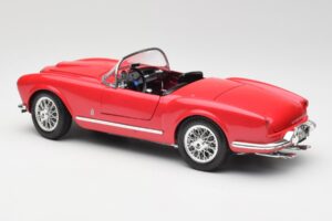 Lancia Aurelia B24 Spider Rød Bburago 1:18 3010 Metal — billede 7 af 8