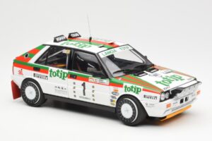 Lancia Delta HF 4WD #1 D. Cerrato Totip Rally Targa Florio 1987 Kyosho 1:18 08960C Metal — billede 6 af 8