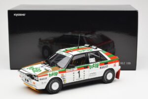 Lancia Delta HF 4WD #1 D. Cerrato Totip Rally Targa Florio 1987 Kyosho 1:18 08960C Metal — billede 8 af 8