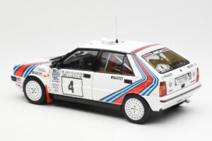 Lancia Delta HF 4WD #4 M. Alen / I. Kivimaki Martini Rally 1000 Lakes 1987 Kyosho 1:18 08960B Metal — billede 7 af 8