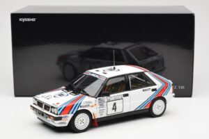 Lancia Delta HF 4WD #4 M. Alen / I. Kivimaki Martini Rally 1000 Lakes 1987 Kyosho 1:18 08960B Metal — billede 8 af 8