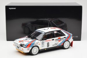 Lancia Delta HF 4WD #6 M. Biasion / T. Siviero Martini Rally Monte Carlo 1987 Kyosho 1:18 08960A Metal — billede 8 af 8