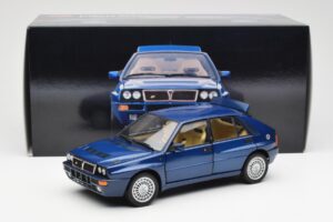 Lancia Delta HF Integrale Evo II Blå Kyosho 1:18 08341BL Metal — billede 8 af 8